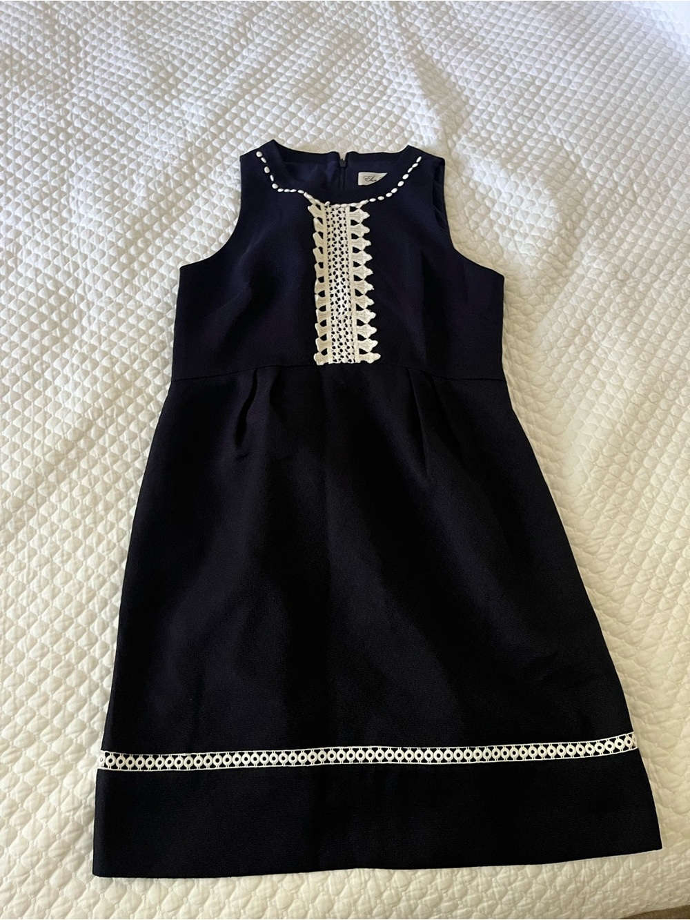 Women’s' Navy Dress with White Trim